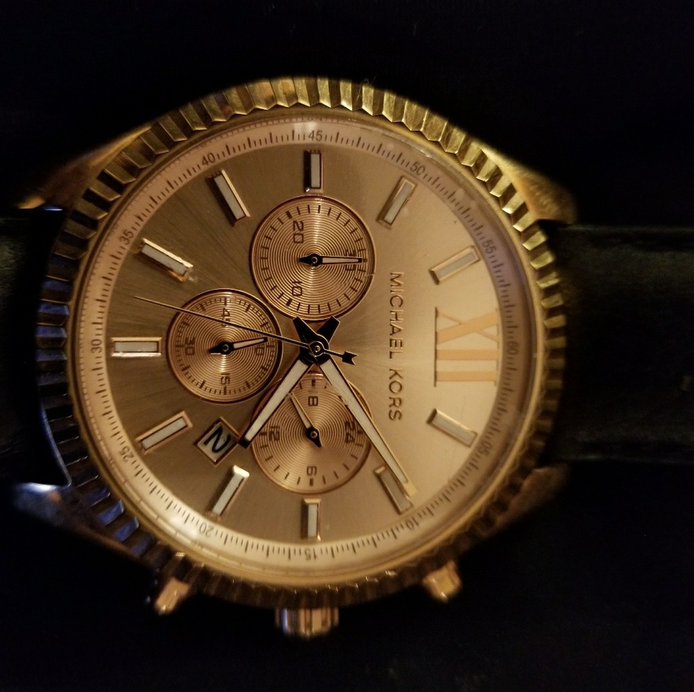 Mens Michael Kors Rose Gold Tone Watch